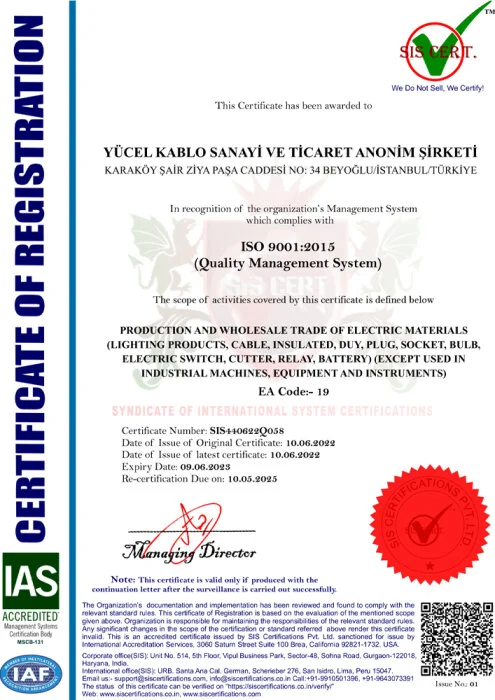 ISO 9001 Kalite Yönetim Sistemi